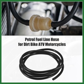 0.31''x79'' 8mm x 2m Tubing Carburetor Fuel Vent Line Universal Gas Line Petrol Hose Tube for ATV Dirt Bike Go Kart Moped Pocket Bike Scooter Black Long-lasting