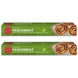 PaperChef – Culinary Parchment Paper – Multipurpose, Compostable, Non-Stick – Genuine Vegetable Parchment for Baking, Roasting, Air Frying – 15" x 33' Roll – 41 sq ft - 2 Pack