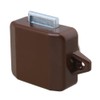 BQLZR 26mm Opening Hole Brown and Silver Keyless Push Button
