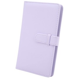 3 Inch Mini Photo Album, PU Leather 108 Pockets Album for Fuji Film Instax Mini 12 11 Mini Series Camera Photos (Iris Purple)