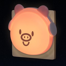 Annmore Night Light Socket Children's Socket Light Pig Nursing Light Baby First Equipment Newborn Sleeping Light