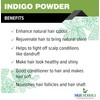 MGH Herbals Organic Indigo Powder Organic for Hair Black Colour
