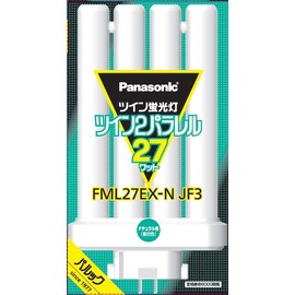 Panasonic FML27EXNJF3 Twin Fluorescent Light, 27 W Shape, Natural Color, 4 Flat Bridges