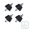 Daisypower Air Conditioner Rubber Anti-Vibration Mounts Pad, Shock Absorbing Isolator
