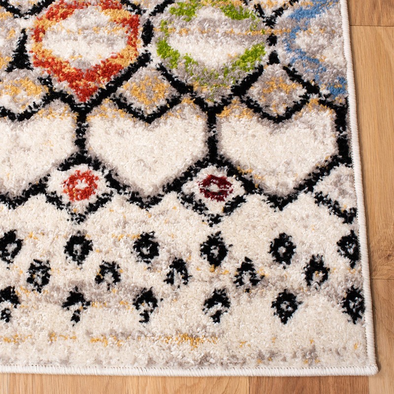 SAFAVIEH Amsterdam Collection AMS108K Moroccan Boho Non-Shedding Living Room Bedroom