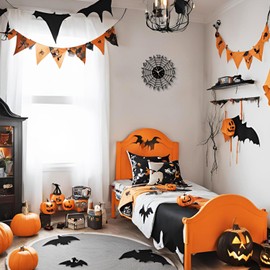 YiJaLyn 12 Inch Spider Web Vinyl Record Wall Clock, Spider Decoration Home Theme Wall Clock, Game Room Decor, Spider Wall Decor for Kitchen Office Living Room, for Men Child Boy, Black (No LED)