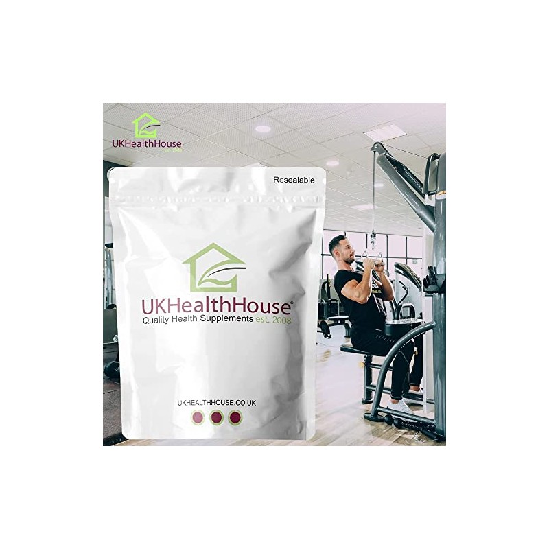 UKHealthHouse L-Glutamine Amino Acids 600mg x 180 Capsules Rapid Release