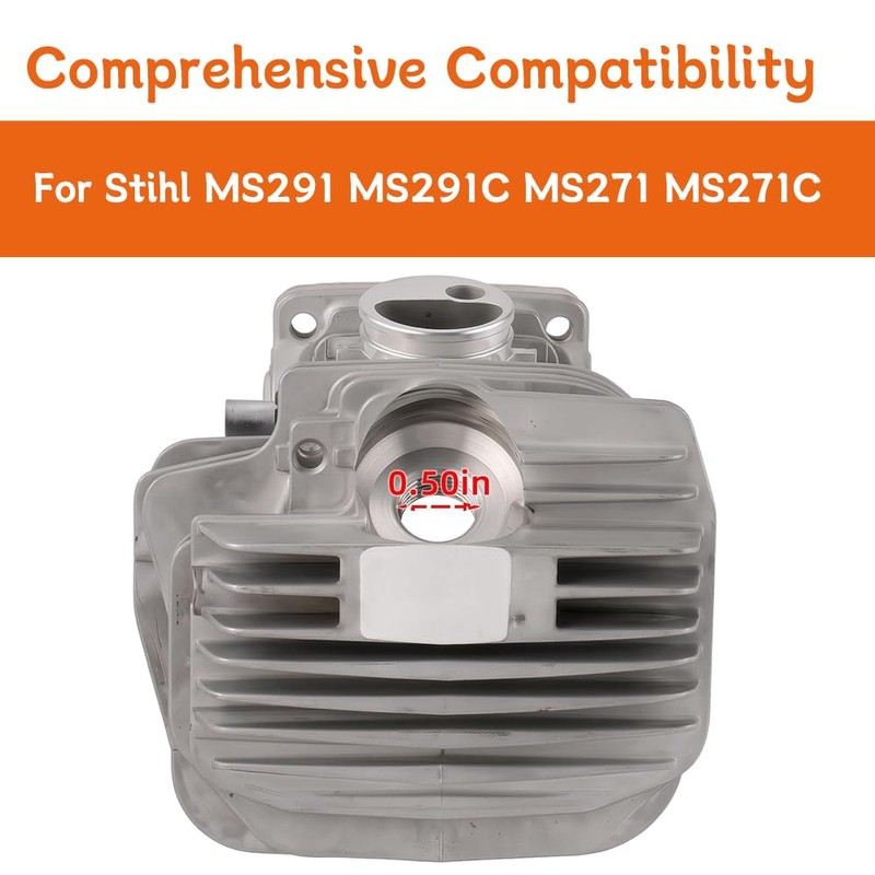 Adorih 47mm MS291 Cylinder Piston Kit ， for Stihl MS291