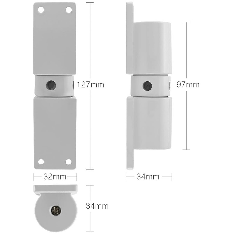 MidGard Zinc Alloy Automatic Door Closer Adjustable Rod Door Closer