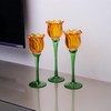 VOHO Orange Tulips Votive Candle Holders for Spring Decor, Elegant