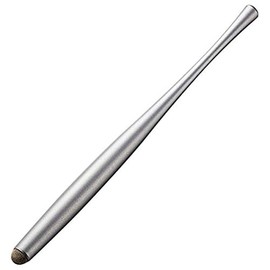 Elecom P-TPATCF01GY Stylus Pen [Conductive Fiber Type Low Center of Gravity "AL.STYLUS"] (Replacement Tip Included) Gray