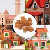 RHQFDM 100 Pieces Mini Brick,2cm House Modeling Stone,Modelling Bricks Set,Brick