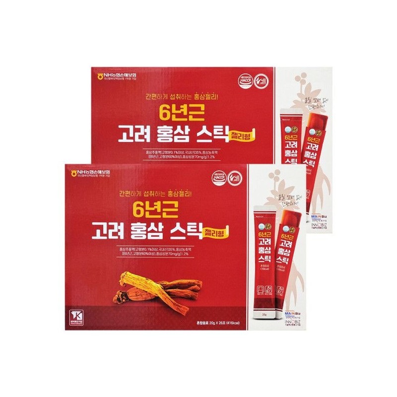 더존건강 DUZON HEALTH 6 year old Korean red ginseng sticks