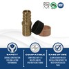 XFITTING 1/2 Inch Pex x 1/2 Inch PB (polybutylene) Slicing
