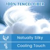LBRO2M 100% Tencel Sheet Set Lyocell Cooling Sheets for Hot