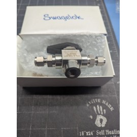 SWAGELOK New Swagelok SS-83XTS4 High Pressure 3-Way Ball Valve 1/4 OD x 1/4 OD x 1/4 FNPT