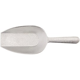 Winco Aluminum Utility Scoop with Flat Bottom, 16-Ounce
