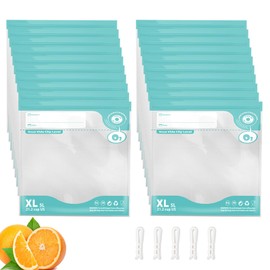24PCS BPA Free Food Vacuum Sealer Bags, Sous Vide Bags Reusable,Vacuum Food Storage Bags for Sous Vide Cooking/Microwave Heating, 20pcs Vacuum Zipper Bags & 4 Seal Clips(11.8x 13.4 Inch)