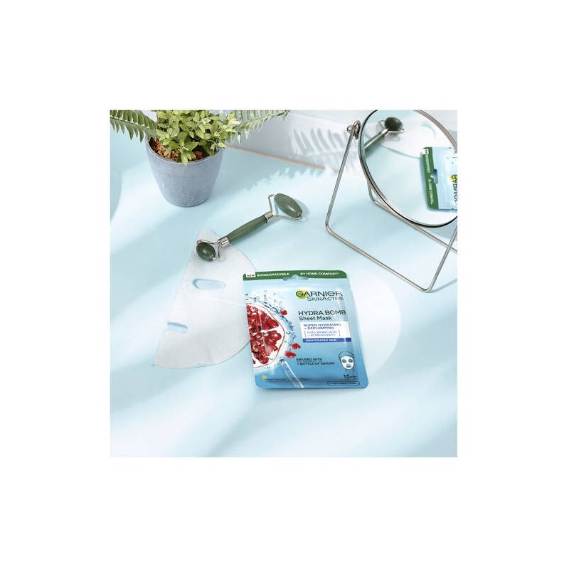 Garnier Hydra Bomb Hyaluronic Acid + Pomegranate Sheet Mask 28g