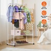 TeqHome Garment Rack, 63" Freestanding Clothes Rack Shoe Clothing Organizer