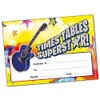 40 Holographic Sparkly Times Tables Superstar Childrens Pupils Motivational Reward