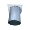 6 Inch Wall Vent Cap - Painted White Steel with