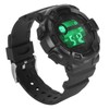 Men Dual Time Sports Watch Outdoor Waterproof PU Strap Digital