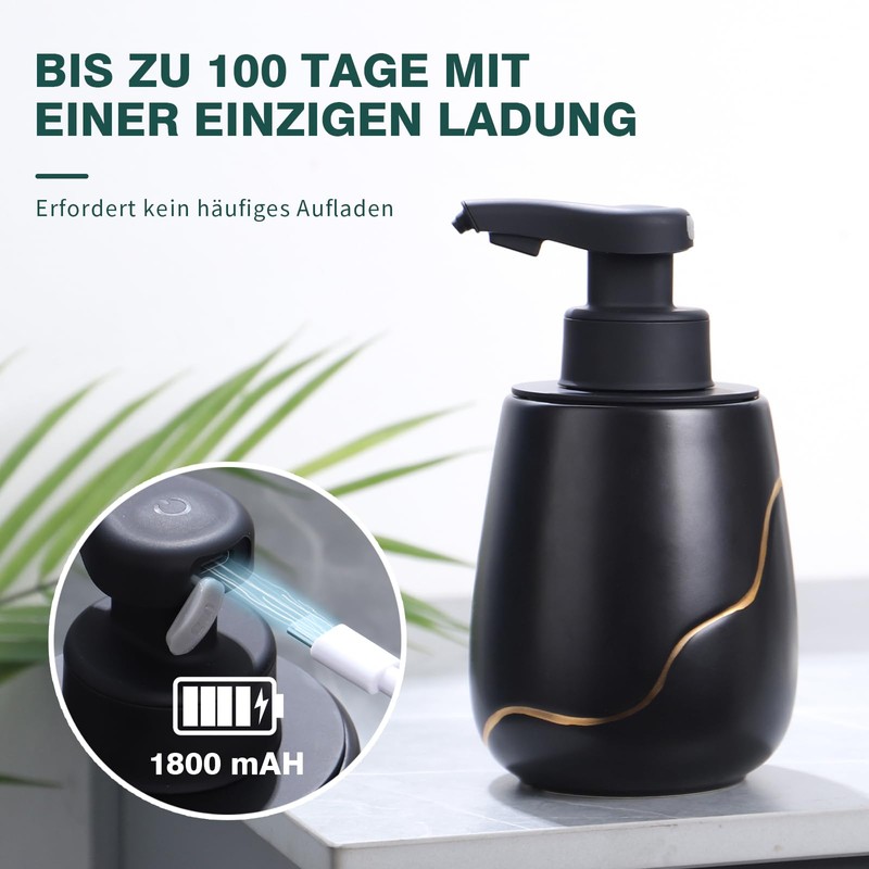 BosilunLife Automatic Electric Soap Dispenser with Sensor, No Touch Sensor,