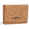 Gusti August Wallet Brown Leather Product Vegan, Natural cork, Retro