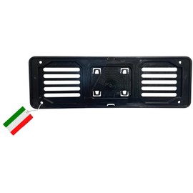 GammBC® Black Plastic Polypropylene Heavy Duty Universal Car License Plate Holder No Advertising Tape