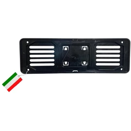 GammBC® Black Plastic Polypropylene Heavy Duty Universal Car License Plate Holder No Advertising Tape