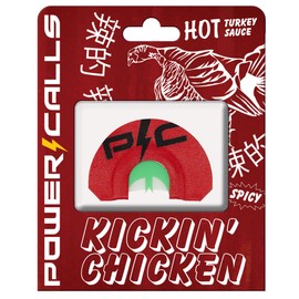 Power Calls Kickin' Chicken | Easy to Use Ultra Realistic Turkey Diaphragm Call | Great Mid Volume Call for Kee Kee Runs, Soft Clucks, & Yelps | Variety of Hen & Tom Sounds