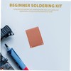 ULTECHNOVO 1 Set Beginner Soldering Practice Kit with Direct Insert
