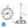 MEANLIN MEASURE 1/2" NPT Bimetal Thermometer for hot Water, boilers,