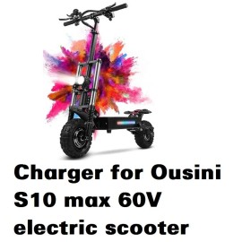 coming data power supply FAST 3A battery Charger for 60V Ousini s10 Max  electric scooter