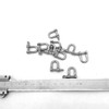 JY-MARINE 316 Stainless Steel D Shackle, Mini Shackles Bracelet,for Paracord