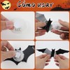 LAWAN Decoración de Halloween,24 Piezas Murciélago Halloween 3D,Murciélago Halloween Decoración