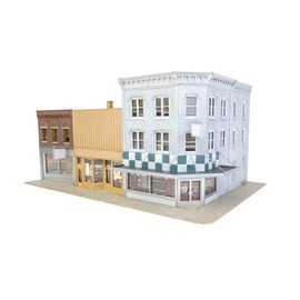 Walthers Cornerstone 933-4044 HO Scale Merchant's Row VII - Kit - 10-1/2 x 6-7/8 x 5-3/8" 26.6 x 15.5 x 13.6cm