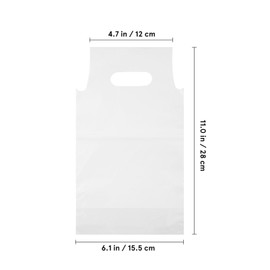 JECOMPRIS 500pcs Handle Drinking Bags: Clear Plastic Bags with Handle Single Cup Holder Hanging Hole Drink Bags Take Out Cup Carriers for Restaurant Coffee Shop Supplies