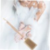 PACKOVE Wooden Long Handle Bath Brush Double Sided Natural Bristles