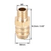 sourcing map Brass Metric Barb Connector Hose Nozzle 8mm x