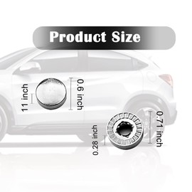 16 PCS License Plate Fasteners Screws Rust Resistant Stainless Steel Screws, Screw Caps Covers Fasteners for License Plate Frame Zinc Alloy Buckle Car Motor Fixed Buckle