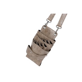 Lumiacty Scissor Case, Hairdresser, 9 Pieces, Large Capacity, Trimmer, Scissor Bag, Includes Original Comb & Hairpin 5 Colors, Professional Specification (Kaki)