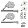 JinBoCheng 2Pack 105 Degree Soft Closing Support Rod Hinges,Pull Down