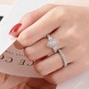 SHELOVES Marquise Shape Vintage Engagement Wedding Rings Set White Round