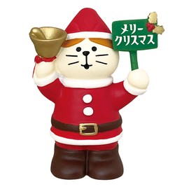 Deco Corporation ZXS-86693X Concombre Narikiri Santa Cat Approx. 1.8 x 1.2 x 2.2 inches (45 x 30 x 57 mm)