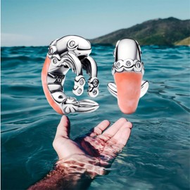 Yuscorai Fish-Shaped Charm for Bracelets and Necklaces Birthdays Jewelry Women's Bead Charms Valentine's Day and Graduation Charms