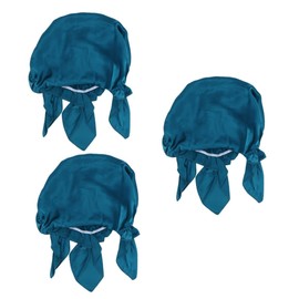 Minkissy 3pcs Night Sleeping Bonnet Women Silk Cap Stretchy Silk Hat for Hair Care