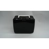 Lunchbox Black Plastic with White Handle