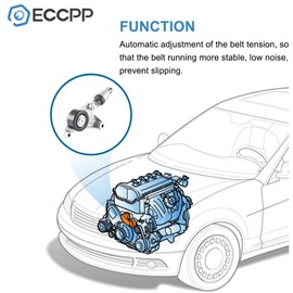 ECCPP Belt Tensioner Assembly Fit for 2001-2007 Toyota for Highlander